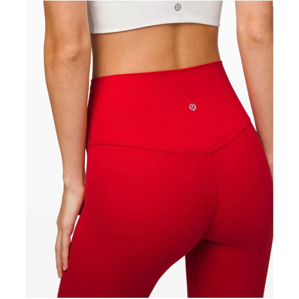 Lululemon Align Leggings Pant 25" Dark Red Size 2 LW5LIFS Yoga Pants